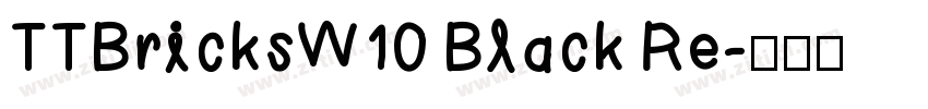 TTBricksW10 Black Re字体转换